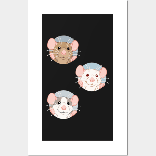 Rat stickers Posters and Art